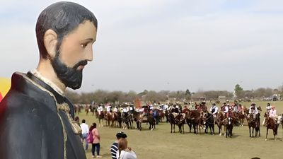Procesión gaucha en Mendiolaza