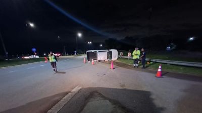 Choque al ingreso de Mendiolaza